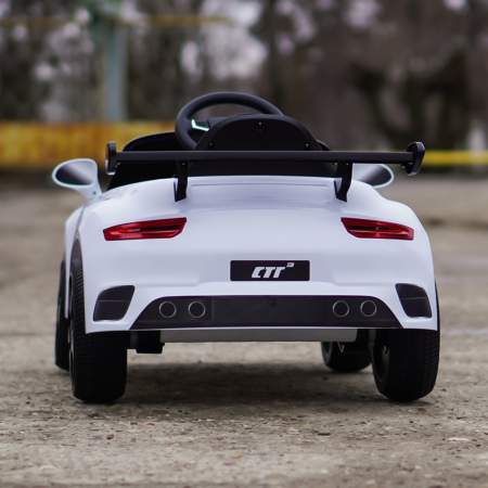 Masinuta electrica pentru copii 2-5 ani, RUF CTR 3 70W 12V, echipata premium, alba [5]