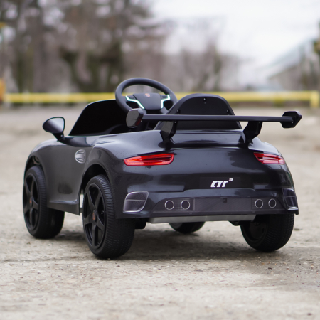 Masinuta electrica pentru copii 2-5 ani, RUF CTR 3 70W 12V, echipata premium, neagra [6]