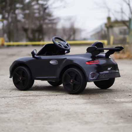 Masinuta electrica pentru copii 2-5 ani, RUF CTR 3 70W 12V, echipata premium, neagra [5]