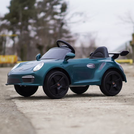 Masinuta electrica pentru copii 2-5 ani, RUF CTR 3 70W 12V, echipata premium, verde [4]