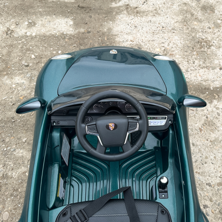 Masinuta electrica pentru copii 2-5 ani, RUF CTR 3 70W 12V, echipata premium, verde [14]