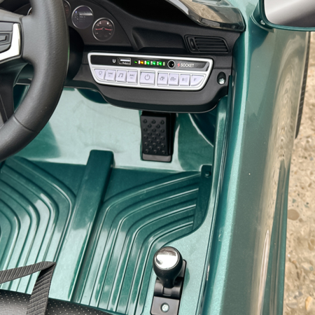 Masinuta electrica pentru copii 2-5 ani, RUF CTR 3 70W 12V, echipata premium, verde [15]