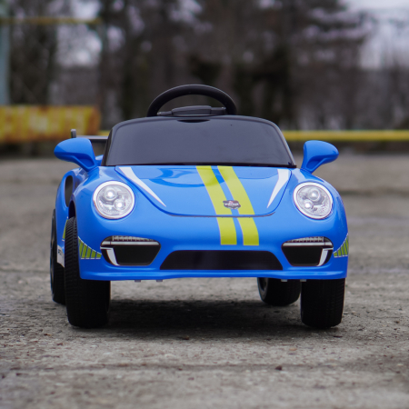 Masinuta electrica pentru copii 2-5 ani, RUF CTR 3 Police, 70W 12V, echipata premium, albastra [2]