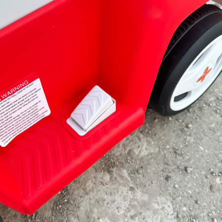 Masinuta pentru copii 4 in 1, Kinderplay FunnyBunny 60W 6V, cu telecomanda si remorca, rosie [13]