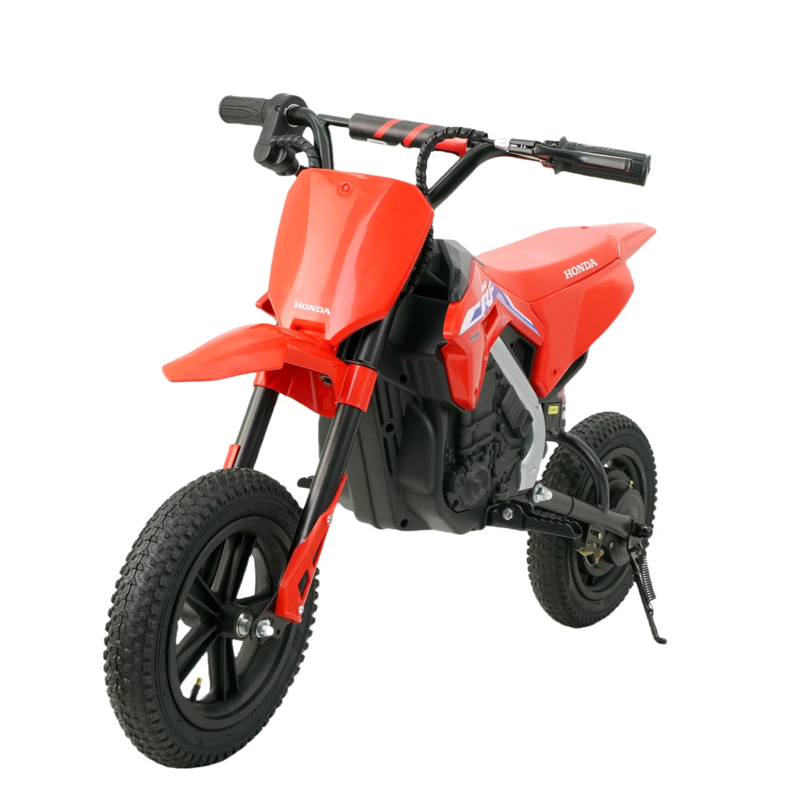 Trotinete & biciclete - Motocicleta electrica pentru copii 5-10 ani, Honda CRF450 250W, 24V, roti gonflabile, rosie