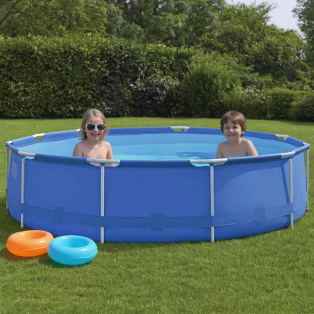 Piscina supraterana BLUESEA 3476, pentru intreaga familie, 300 x 76cm, 3 straturi, albastra [2]