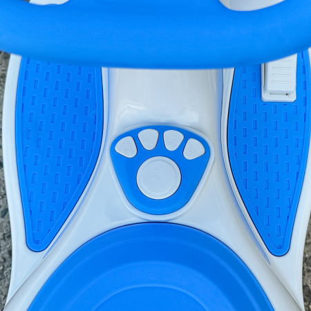 Placa electrica Kinderplay Wiggle CAR 360, pentru copii intre 3 si 7 ani, 12V 90W, albastra [12]