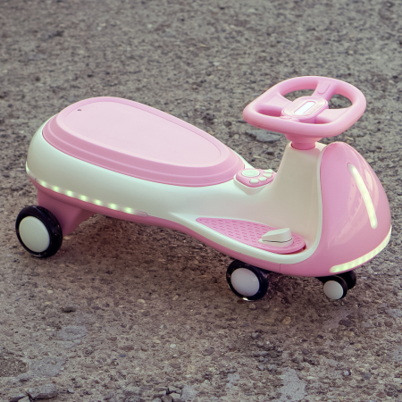 Placa electrica Kinderplay Wiggle CAR 360, pentru copii intre 3 si 7 ani, 12V 90W, roz [2]