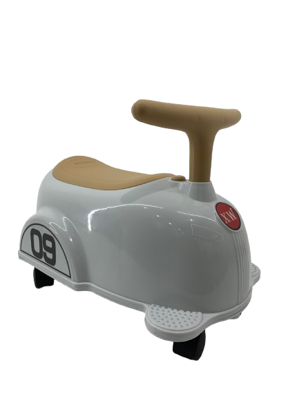 Premergatoare - Premergator Kinderplay BabyCar tip masinuta, pentru copii intre 1 si 2 ani, design ergonomic, echipare standard, bej