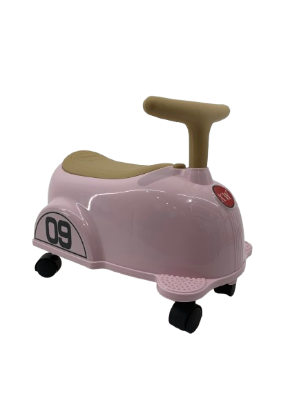 Premergator Kinderplay BabyCar tip masinuta, pentru copii intre 1 si 2 ani, design ergonomic, echipare standard, roze [0]