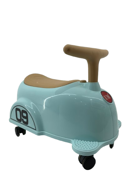 Premergatoare - Premergator Kinderplay BabyCar tip masinuta, pentru copii intre 1 si 2 ani, design ergonomic, echipare standard, turquoise