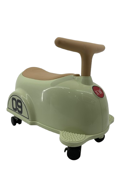 Premergatoare - Premergator Kinderplay BabyCar tip masinuta, pentru copii intre 1 si 2 ani, design ergonomic, echipare standard, verde