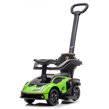 Premergatoare - Premergator masinuta Lamborghini Essenza SCV12 pentru copii, 1-3 ani, roti moi, verde