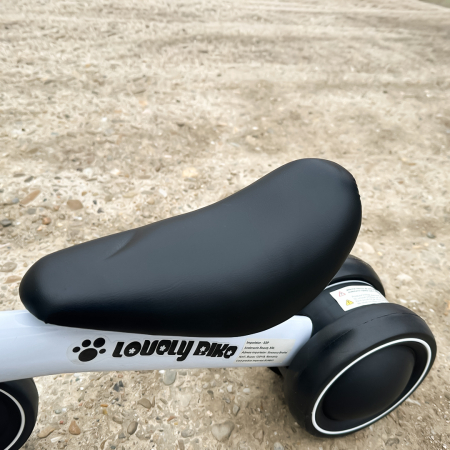 Premergator si bicicleta fara pedale, LoveLy Bike pentru copii 18-30 luni, roti EVA, alba [9]