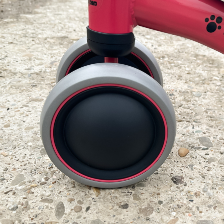 Premergator si bicicleta fara pedale, LoveLy Bike pentru copii 18-30 luni, roti EVA, roz [6]