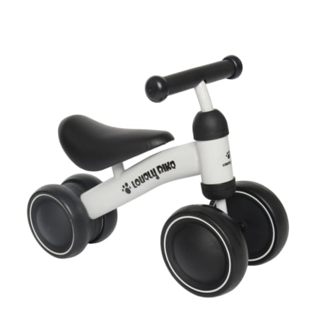 Premergatoare - Premergator si bicicleta fara pedale, LoveLy Bike pentru copii 18-30 luni, roti EVA, alba