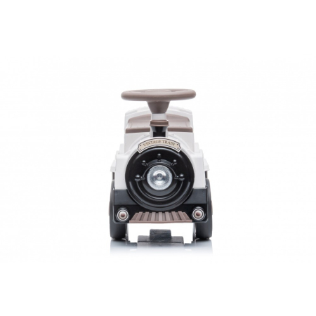 Premergator trenulet, Kinderplay Vintage Train, pentru copii, 18-30 luni, roti EVA, alb [13]