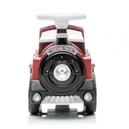 Premergator trenulet, Kinderplay Vintage Train, pentru copii, 18-30 luni, roti EVA, rosu [1]