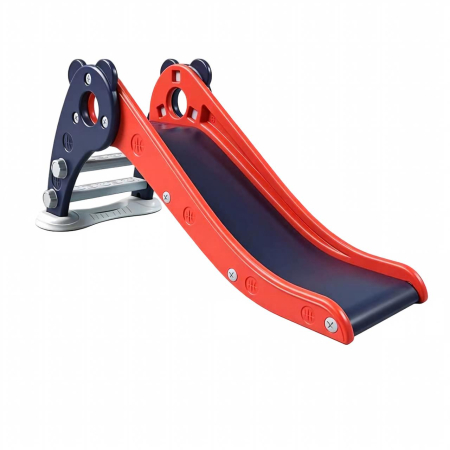 Tobogane - Tobogan pentru copii Kinderplay cu design ergonomic, pentru interior sau exterior, trepte antiderapante, pliabil, rosu