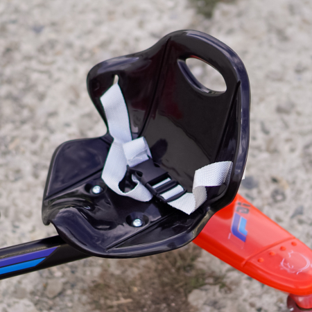 Tricicleta cu pedale Kinderplay Air 360, pentru copii 2-4 ani, scaun ergonomic, rosie [10]