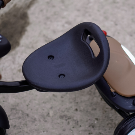 Tricicleta cu pedale Kinderplay Baby Flyer, pentru copii 2-4 ani, roti moi EVA, pliabila, neagra [8]