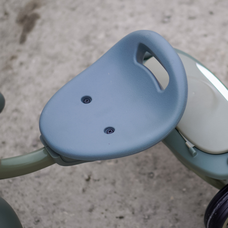 Tricicleta cu pedale Kinderplay Baby Flyer, pentru copii 2-4 ani, roti moi EVA, pliabila, verde [9]