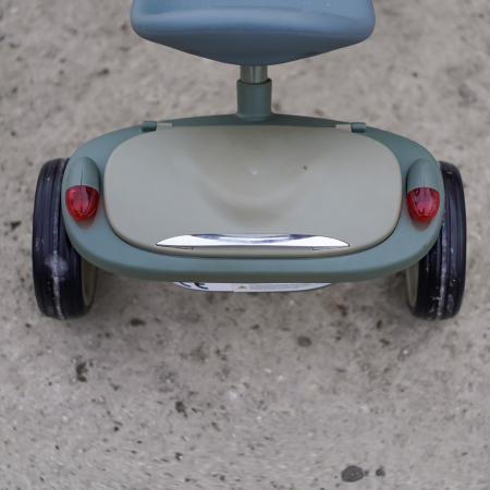 Tricicleta cu pedale Kinderplay Baby Flyer, pentru copii 2-4 ani, roti moi EVA, pliabila, verde [10]