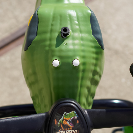 Tricicleta cu pedale Kinderplay T-Rex drift 360, pentru copii 3-6 ani, scaun ergonomic, lumini LED, verde [12]