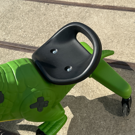 Tricicleta cu pedale Kinderplay T-Rex drift 360, pentru copii 3-6 ani, scaun ergonomic, lumini LED, verde [14]
