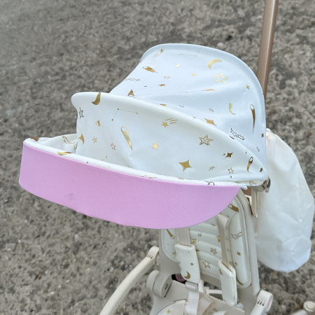 Tricicleta multifunctionala Kinderplay Baby 4-in-1, pentru copii de la 1 la 3 ani, pliabila si reglabila, roti moi, centura de siguranta, maner detasabil, roz [14]