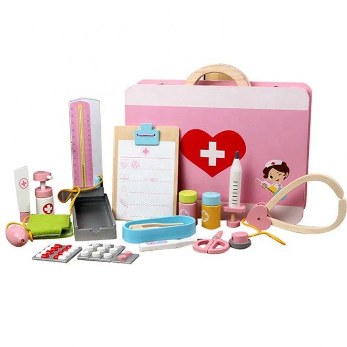 Trusa doctor lemn cu 16 accesorii [7]