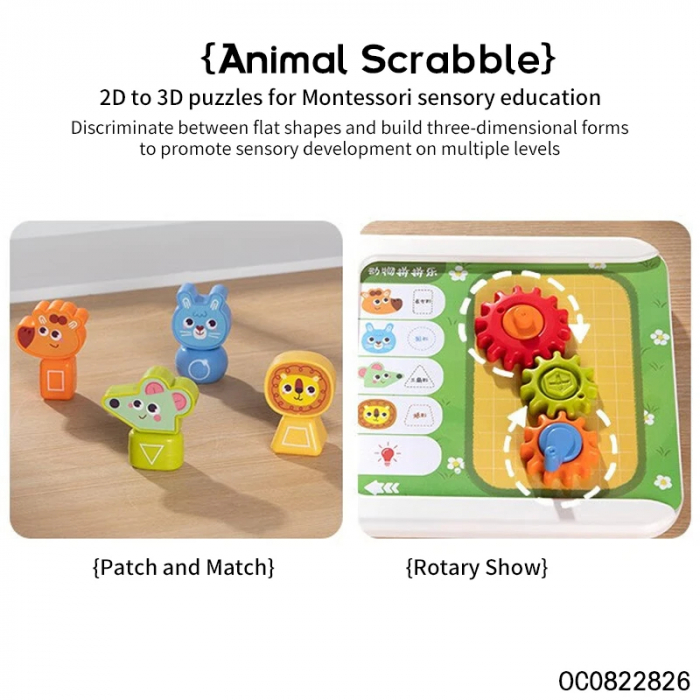 Joc Interactiv Montessori Holla cu Sunete si Puzzle-uri [6]