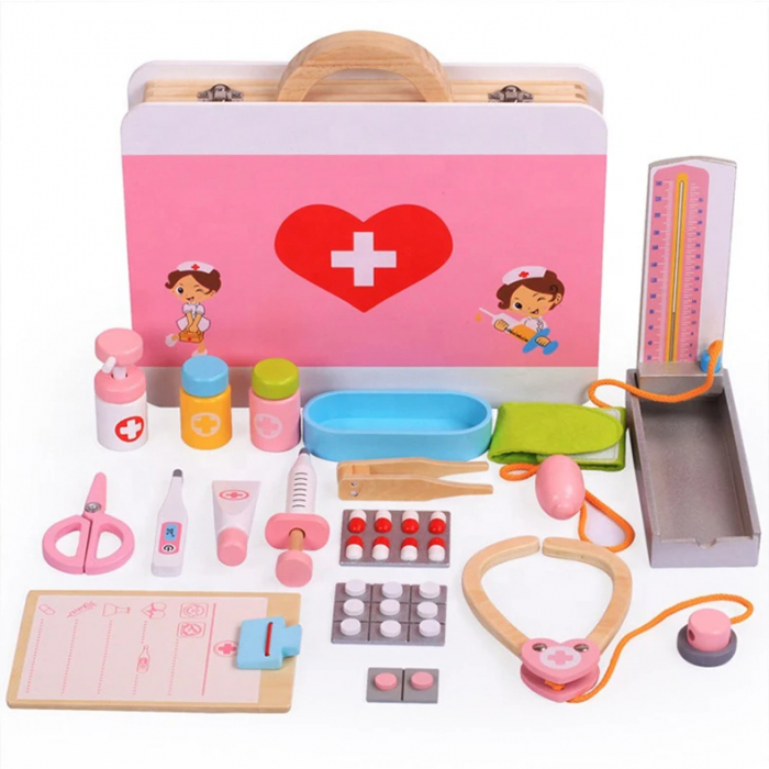 Trusa doctor lemn cu 16 accesorii [1]