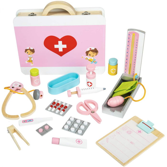 Trusa doctor lemn cu 16 accesorii [8]