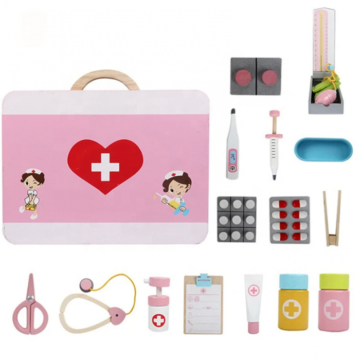 Trusa doctor lemn cu 16 accesorii [3]