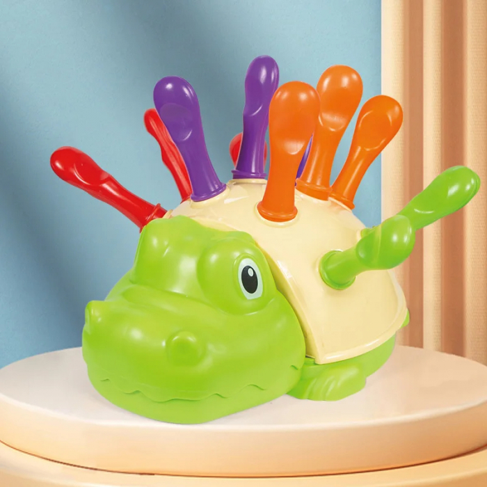 Jucarie interactiva Crocodil cu Insertii Colorate [2]
