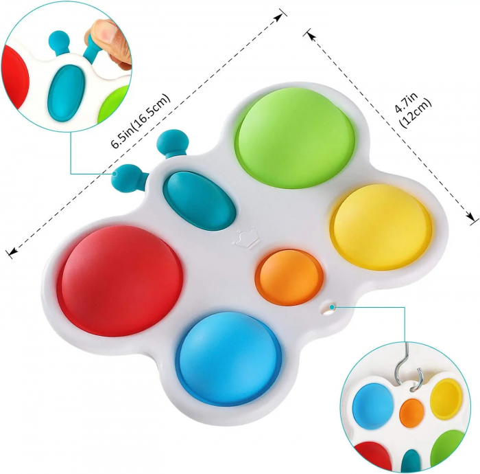 Jucarie senzoriala pentru bebelusi Fluturas – Pop It Interactiv [3]