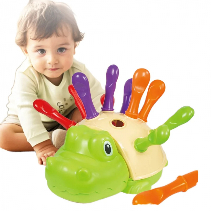Jucarie interactiva Crocodil cu Insertii Colorate [1]