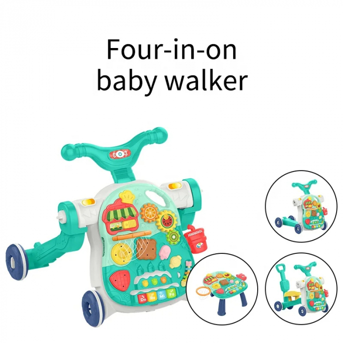 Antemergator Multifunctional 4 in 1 pentru Bebelusi - Tricicleta si Masuta de Joaca [6]