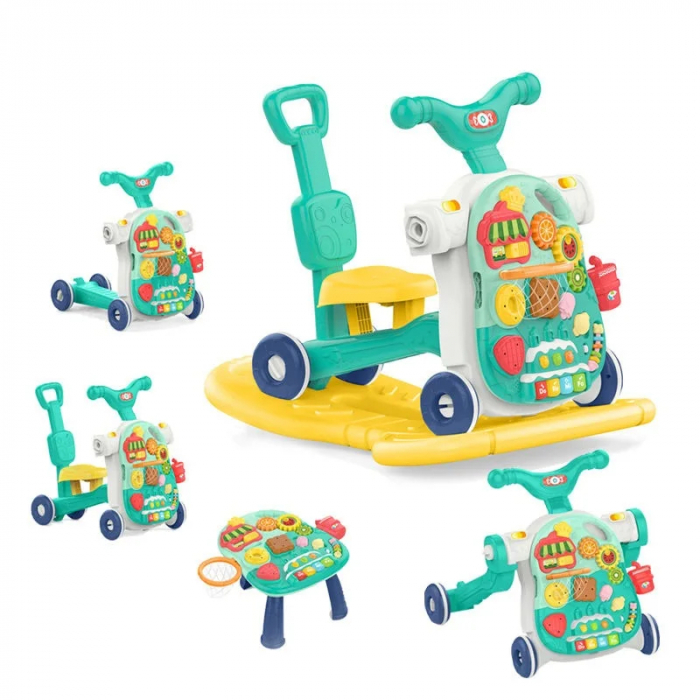 Antemergator Multifunctional 4 in 1 pentru Bebelusi - Tricicleta si Masuta de Joaca [9]