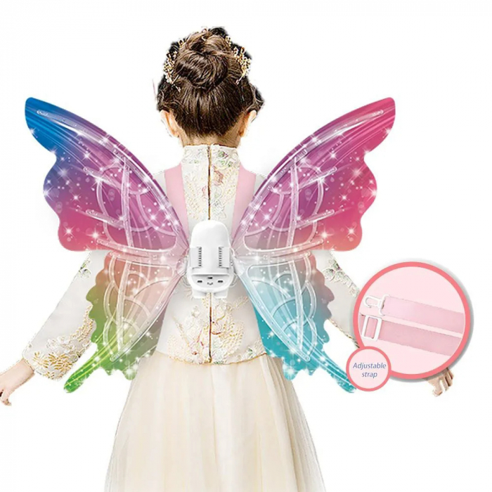 Aripi de Fluture Magice cu Lumini si Muzica – Accesoriu Interactiv pentru Fetite [1]