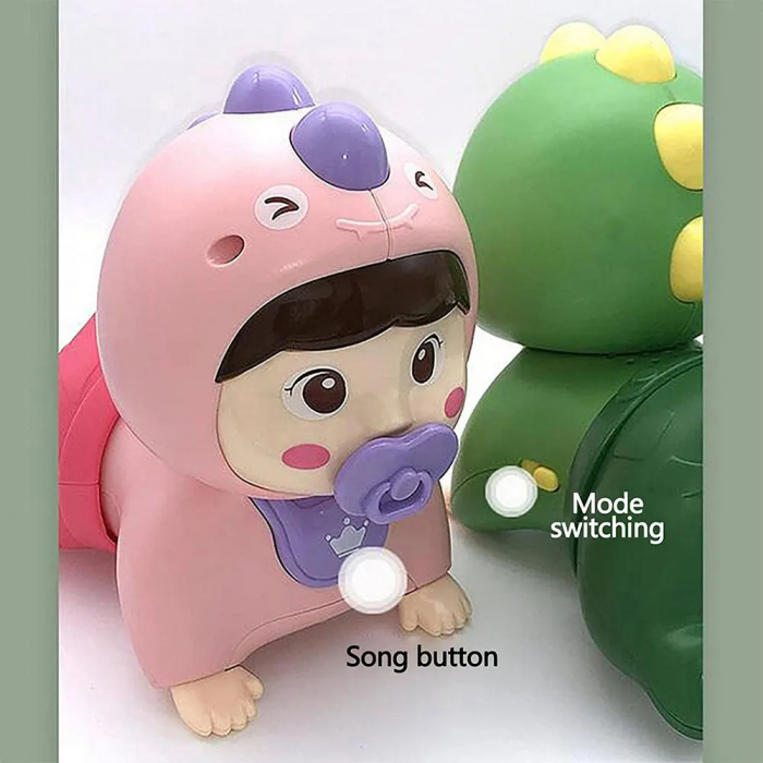 Bebe Dino Crawl & Fun – Jucarie pentru invatarea mersului de-a busilea [8]