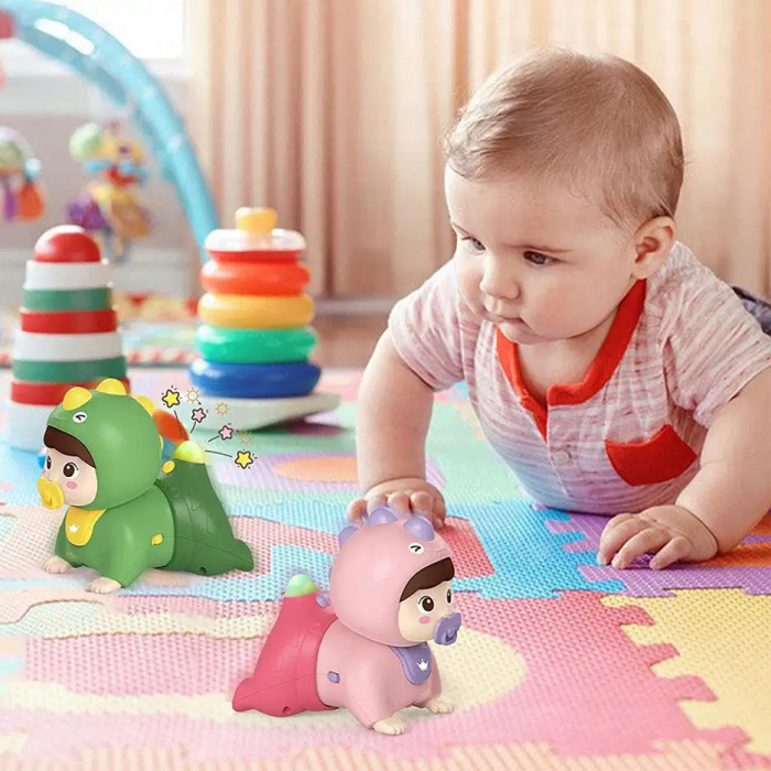Bebe Dino Crawl & Fun – Jucarie pentru invatarea mersului de-a busilea [6]