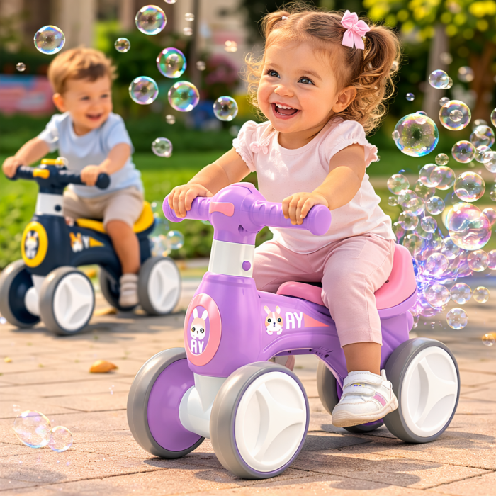 Bicicleta fara pedale cu baloane, lumini si sunete [4]