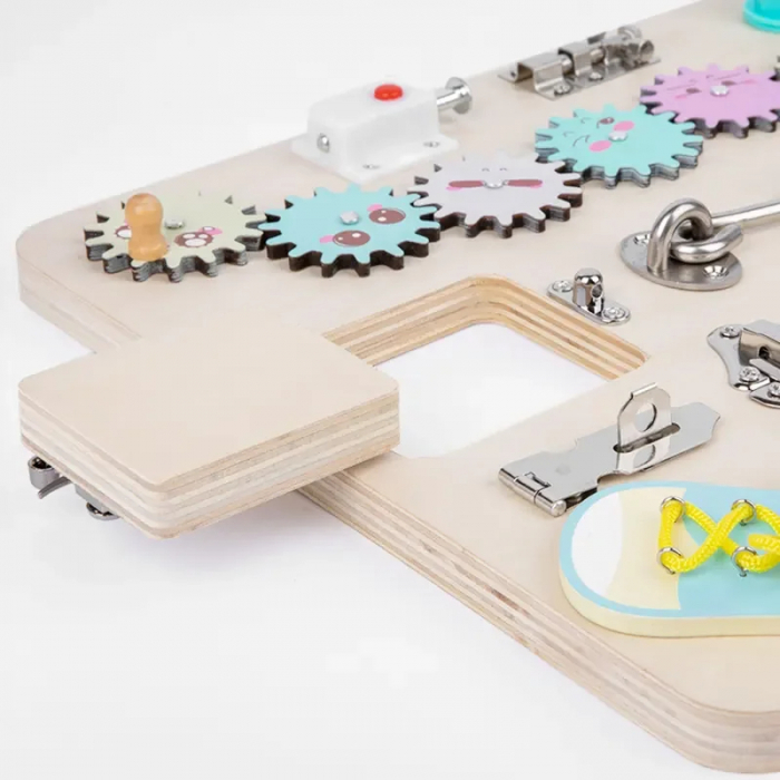 Busy Board Interactiva Montessori – Dezvoltare Motorie si Logica pentru Copii [8]