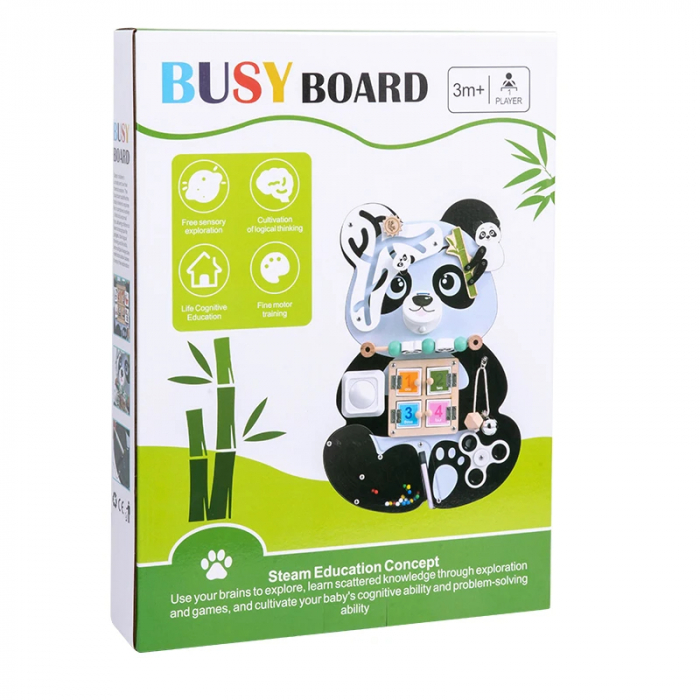Busy Board Montessori Panda [5]