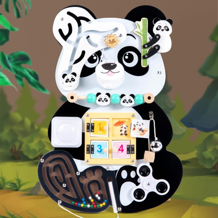 Busy Board Montessori Panda [4]