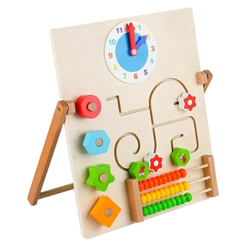 Tablita educativa multifunctionala Busy Board cu Ceas si Abac [1]
