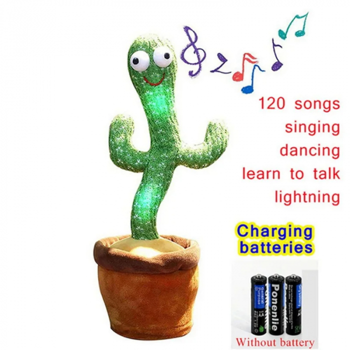 Cactus Dansator Interactiv cu Sunete, Functie de Inregistrare si Lumini [3]