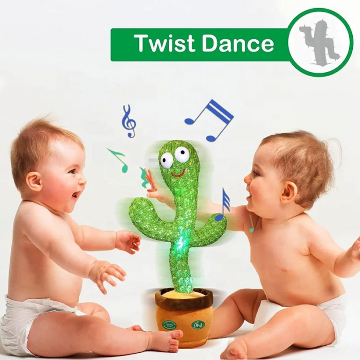 Cactus Dansator Interactiv cu Sunete, Functie de Inregistrare si Lumini [5]